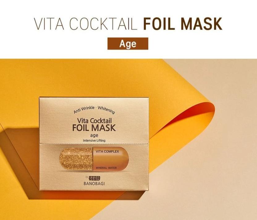 BANOBAGI Vita Cocktail Age Foil Mask 1 unit - Goryeo Cosmetics worldwide shop 