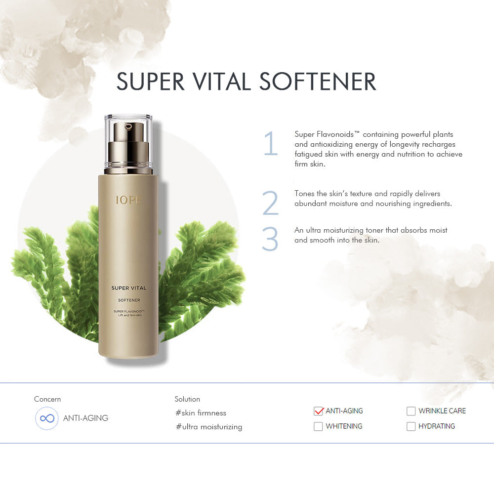 IOPE SUPER VITAL SOFTENER - Goryeo Cosmetics worldwide shop 