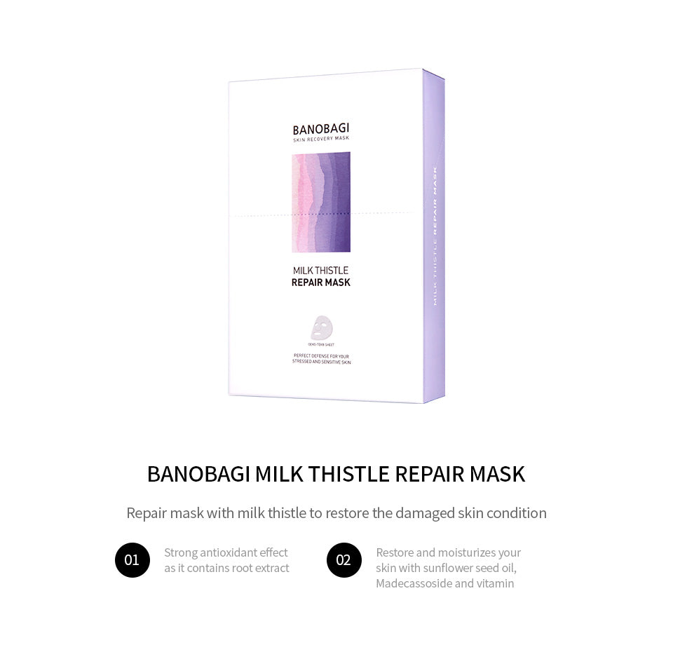 Banobagi Milk Thistle Repair Mask -1 unit - Goryeo Cosmetics worldwide shop 